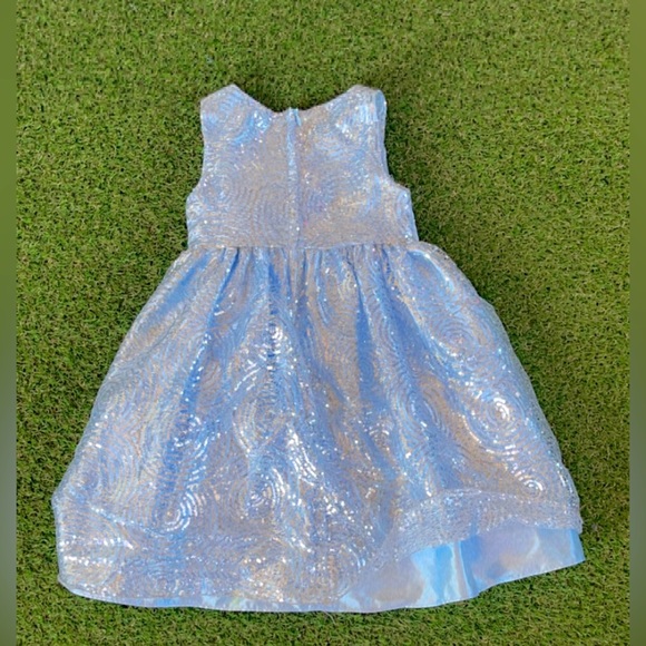 Girls blue formal flow dress - Picture 2 of 3
